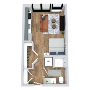 0 bedroom apartment for rent